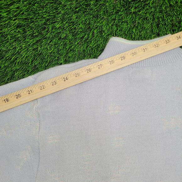 Cute MOD Sweater Womens Medium 19x25 Purple - Picture 5 of 12